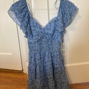 Trixxi Blue Floral Dress
